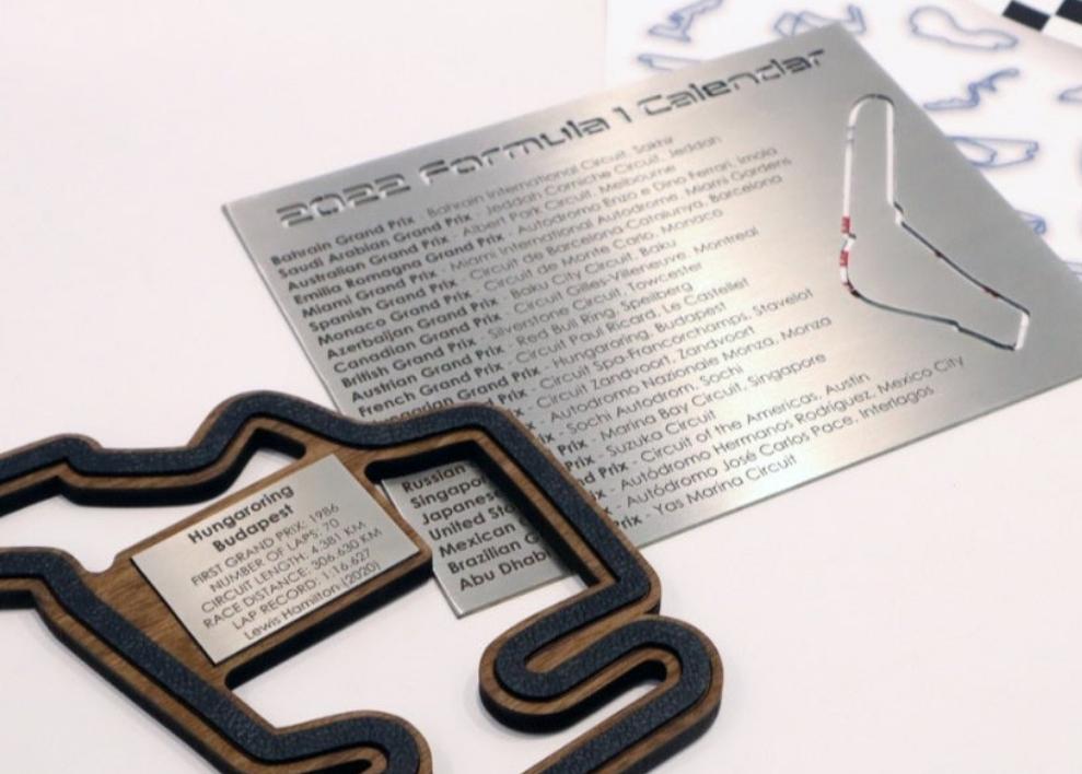 2022 Formula One Self Adhesive Wall Mounted Tracks Collection - Set of 23
