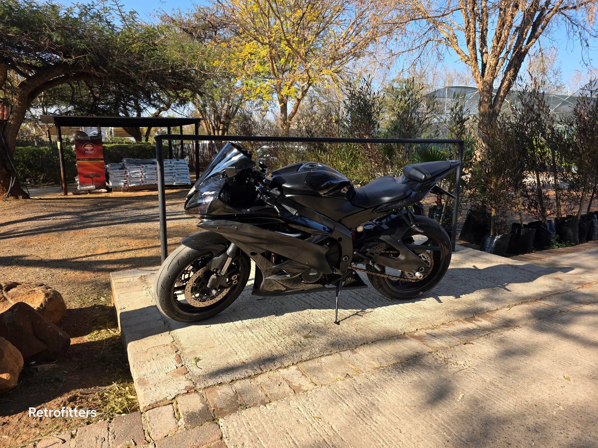 motorbike yamaha r6 2007 black
