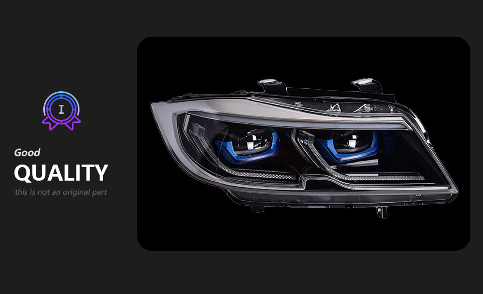 BMW E90 LED Headlight 2005-2012 Headlights 320i 325i 318i DRL Turn Signal High Beam Angel Eye Projector Lens