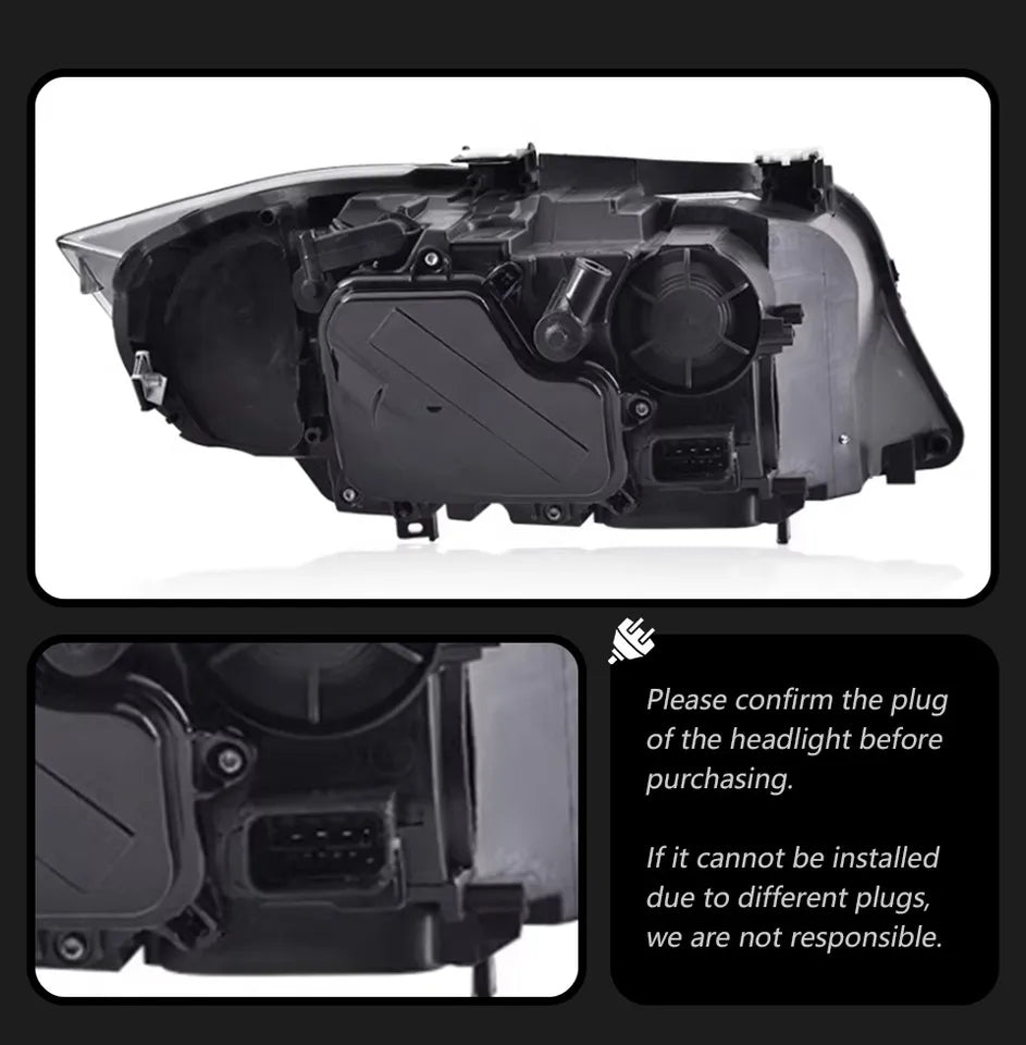 BMW E90 LED Headlight 2005-2012 Headlights 320i 325i 318i DRL Turn Signal High Beam Angel Eye Projector Lens