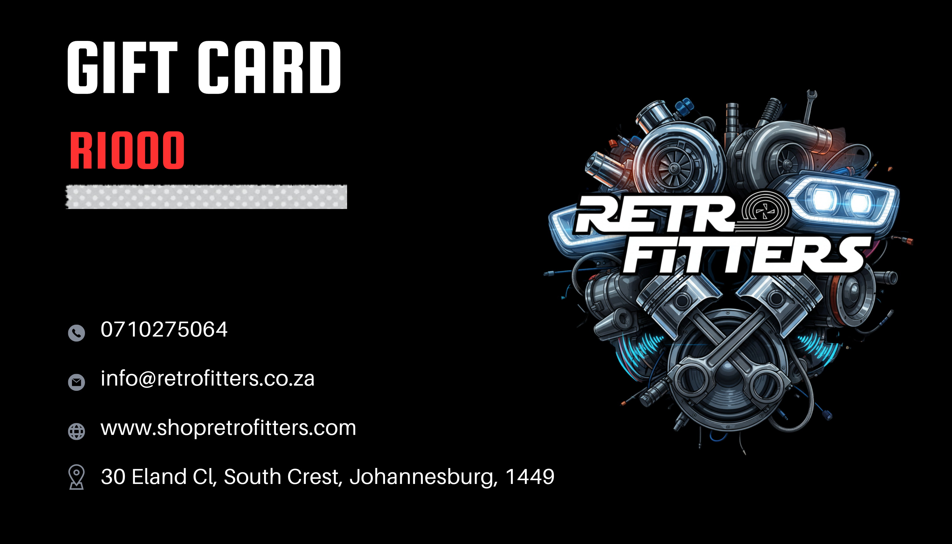 Retrofitters Gift Card Retrofitters RSA