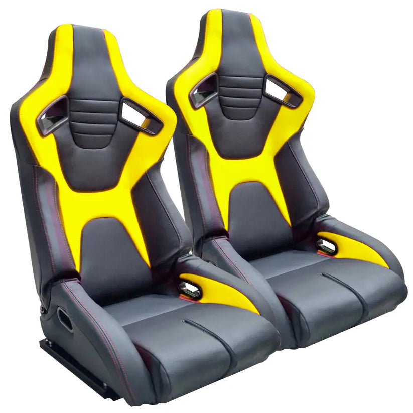 Reclinable racing Seats and rails