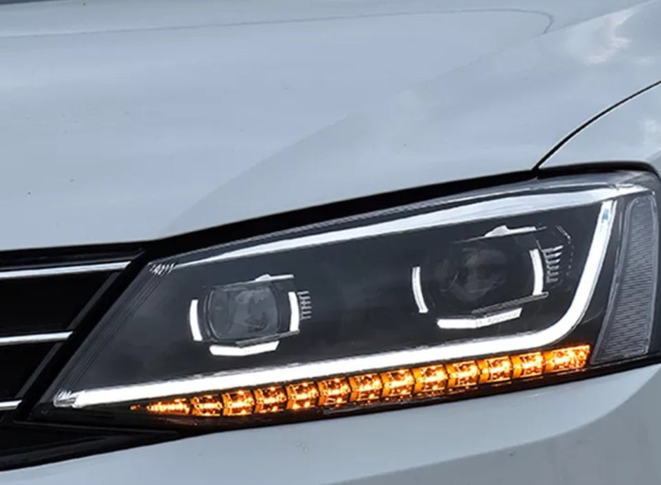 Volkswagen Jetta MK7 2012 tot 2018 Hoofligte LED DRL Lopligte Bi-Xenon Beam