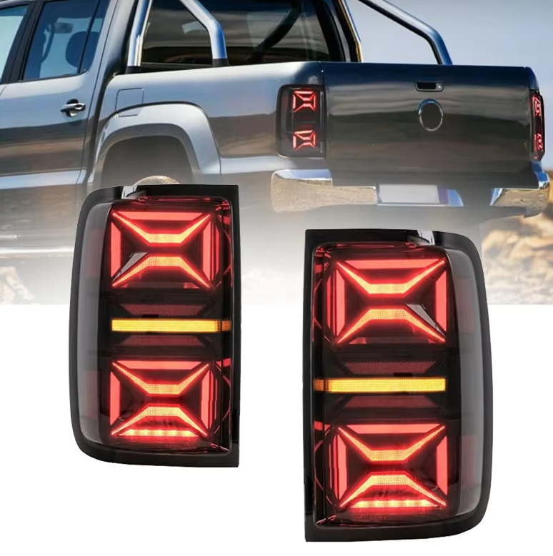Volkwagen Amarok Led Taillights Smoked Red V1