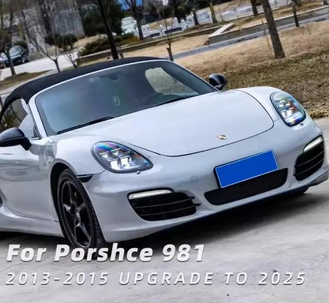 Porsche 981 Headlight Upgrade to 2025 Pdls Style Led Headlights for 2013 2014 2015 Porsche Cayman Boxster In stock with Supplier 7 to 14 days