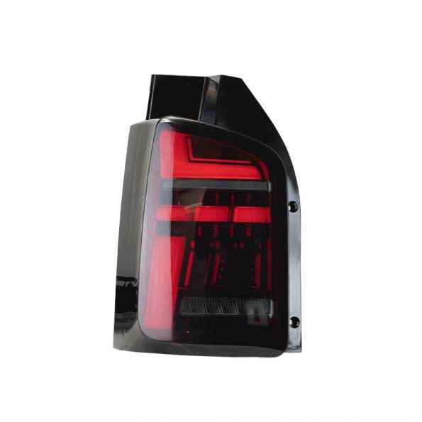VW Transporter T5.1 (2010-15) – Rear Lights – Sequential Indicator – LED – RHD – Red Smoke (T6.1 Style)