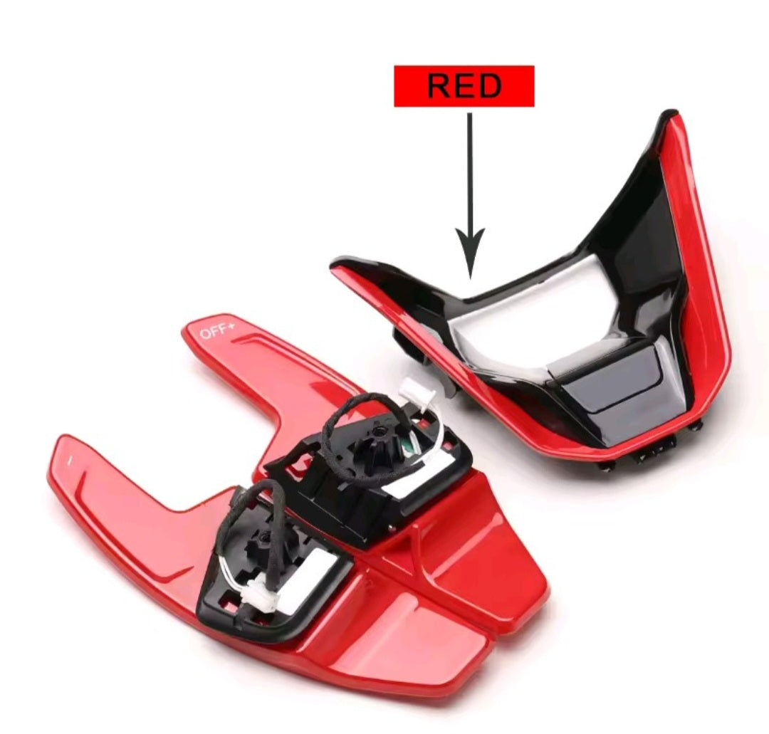 VW R-Line/GTI Steering Wheel Paddle Shifters
Golf 8 MK8/Passat B8/Touareg Genuine DSG Shift
Paddle Assembly with R Logo