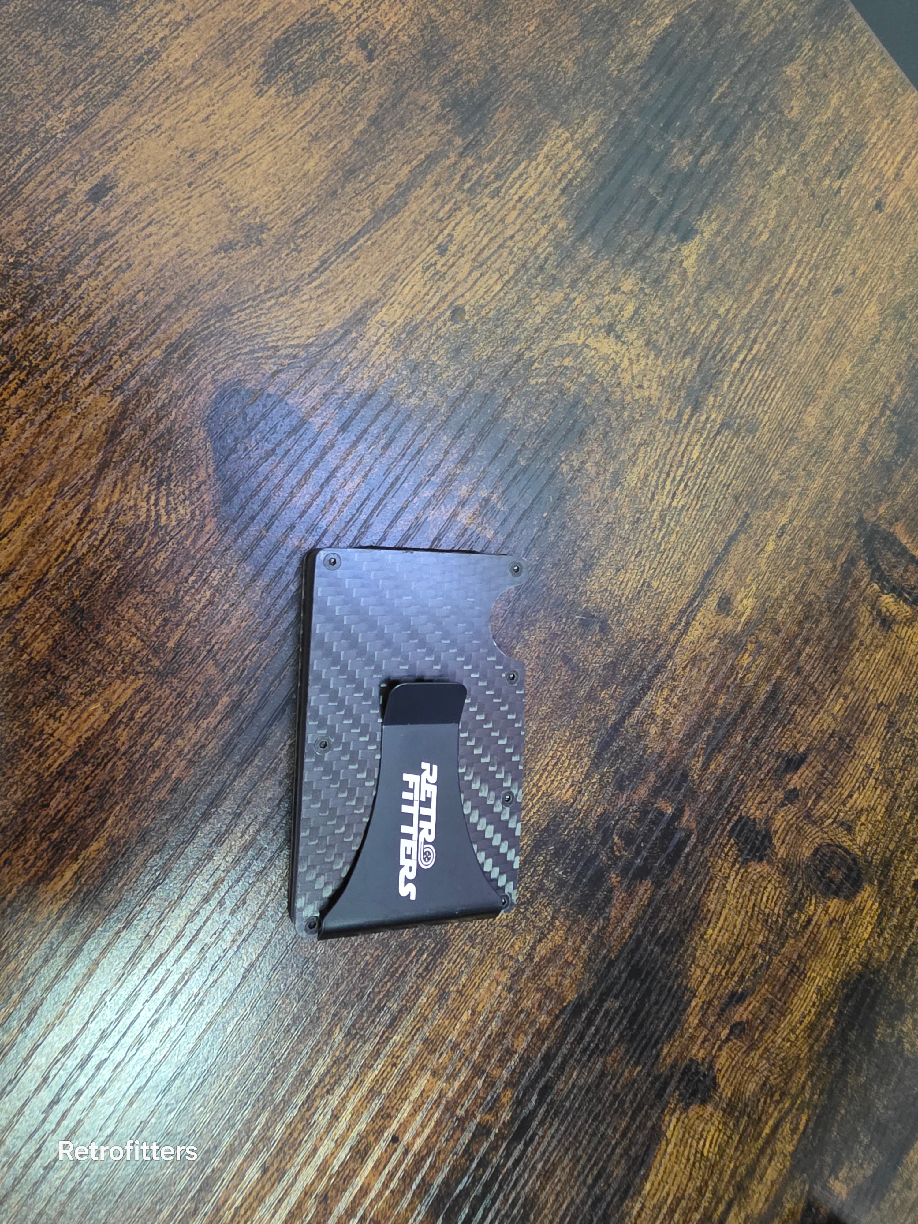 Koolstofveselkaarthouer Mini Slim Wallet Mans