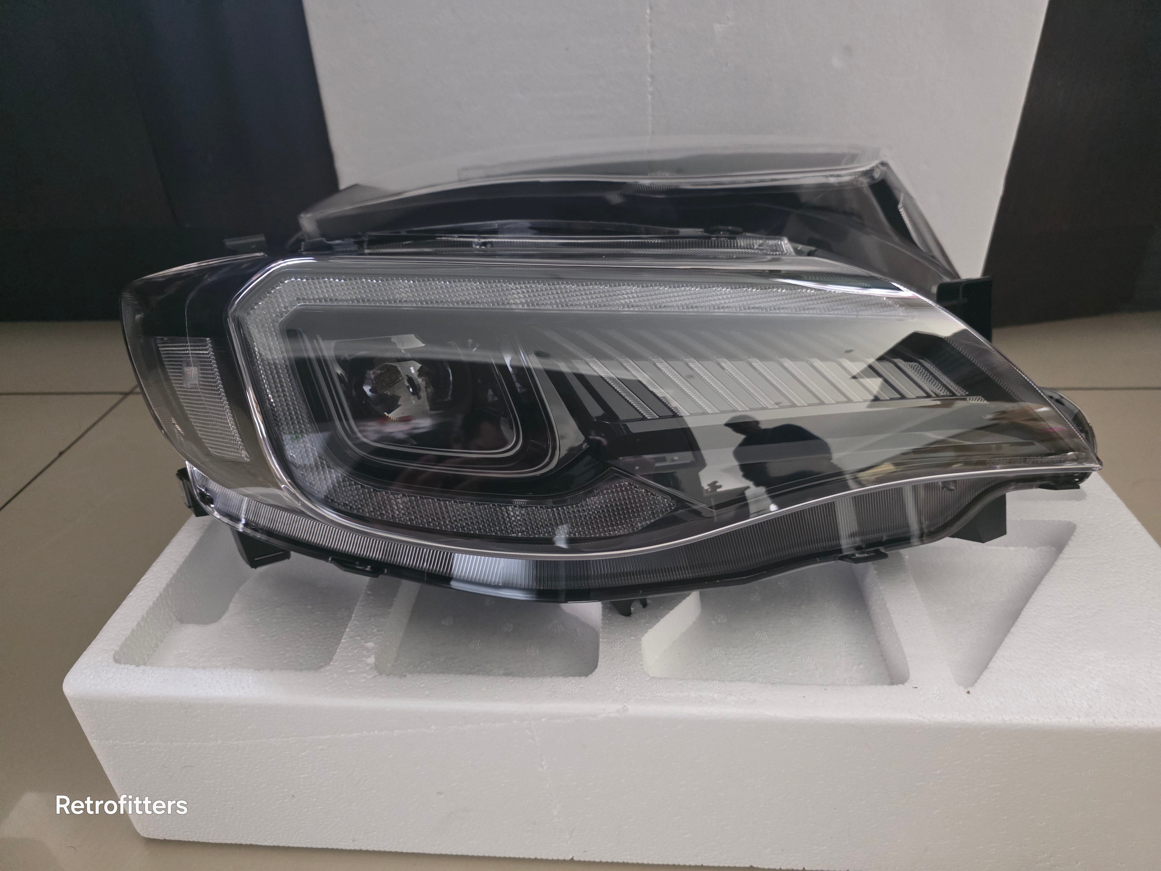 Pair LED Headlight Assembly for Subaru WRX 2008-2014 Headlight Plug and Play with DRL Dynamic Turn Projector Lens Headlamp In stock with Supplier 7 to 14 days