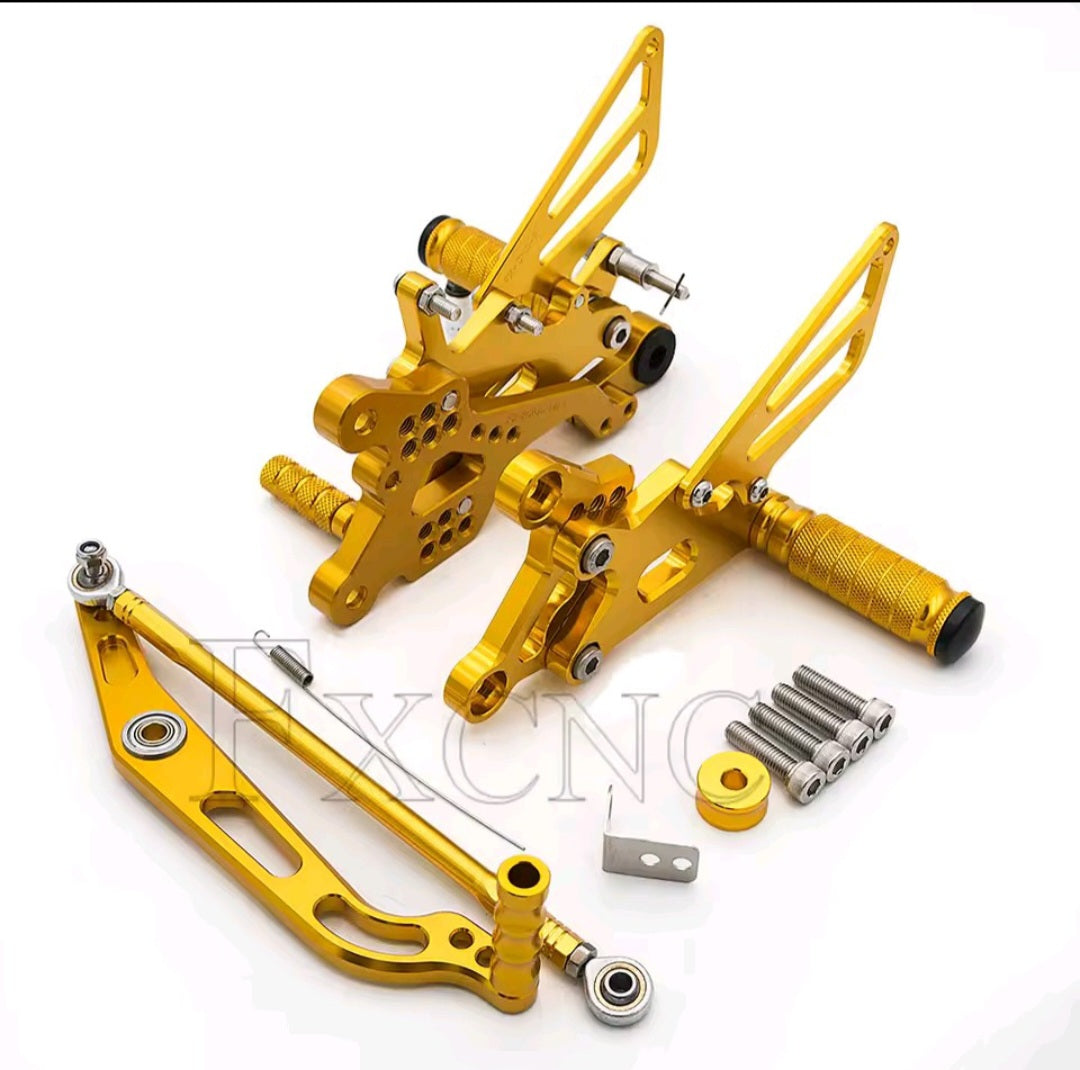YAMAHA R6 R6S 2006-2023 CNC Adjustable Rear Set Rearsets Footrest Foot Rest Footpeg 2006 2007 2008 2009 2010 2011 2012