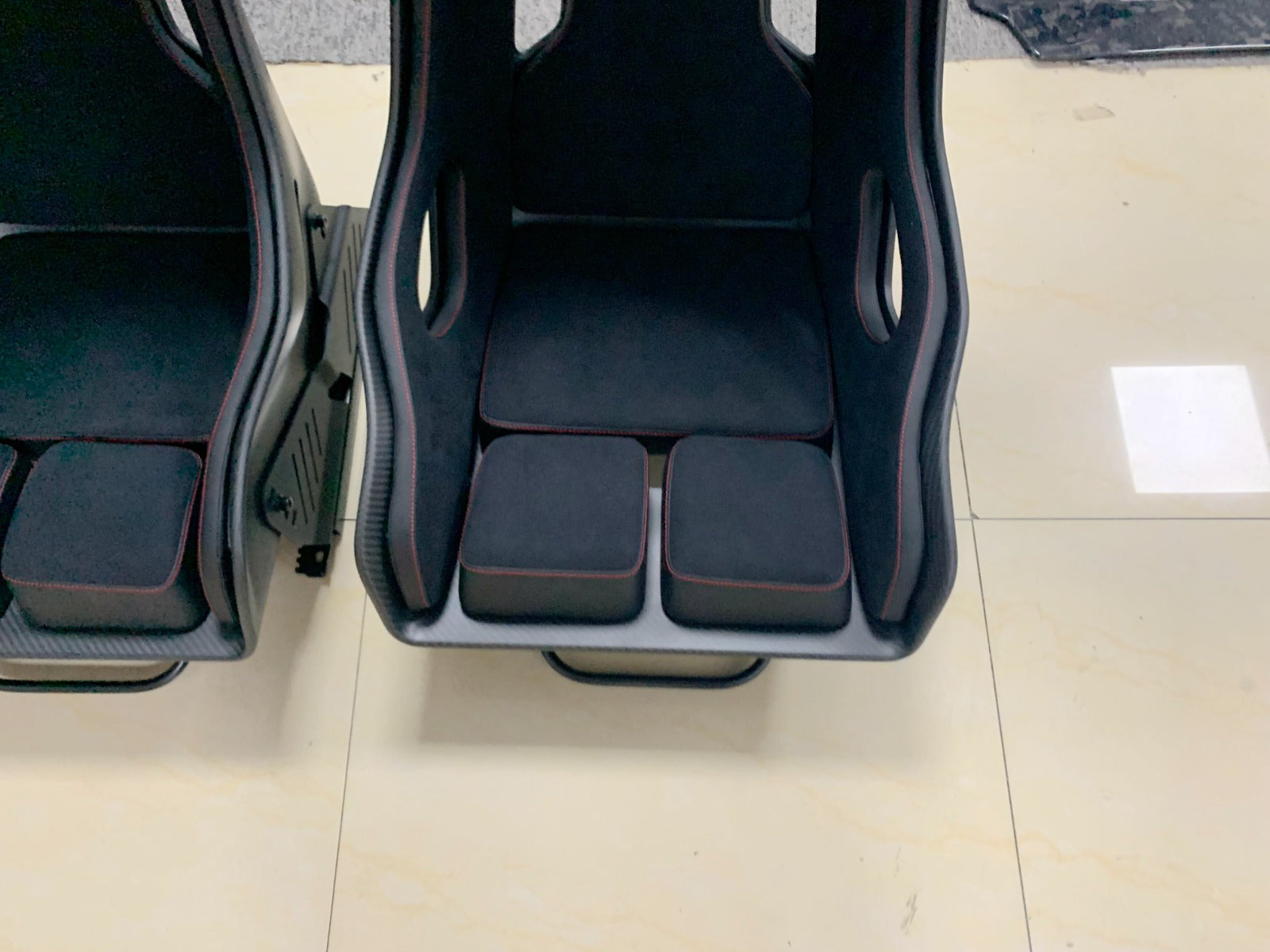 Carbon fiber racing seats