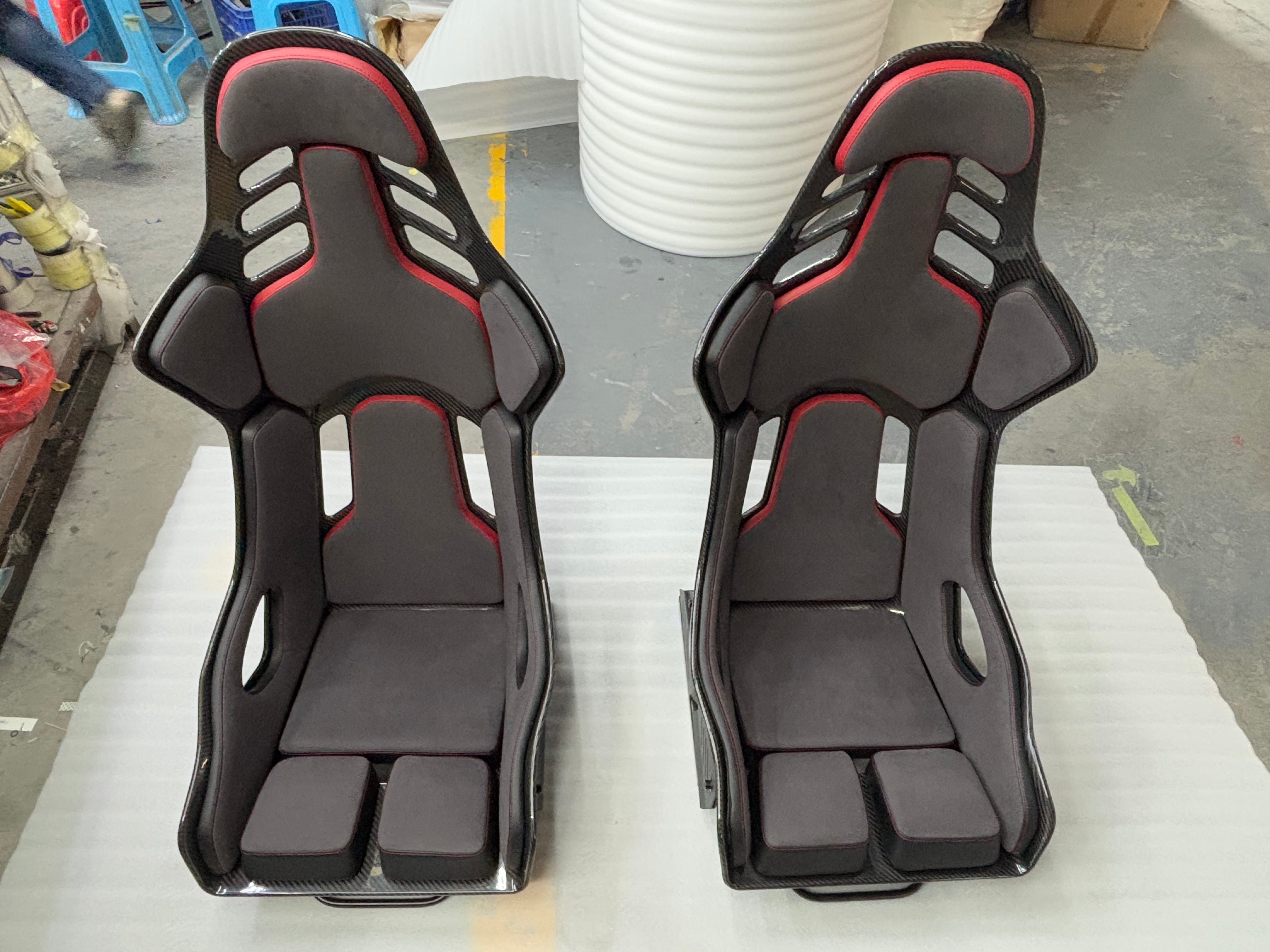 Carbon fiber racing seats