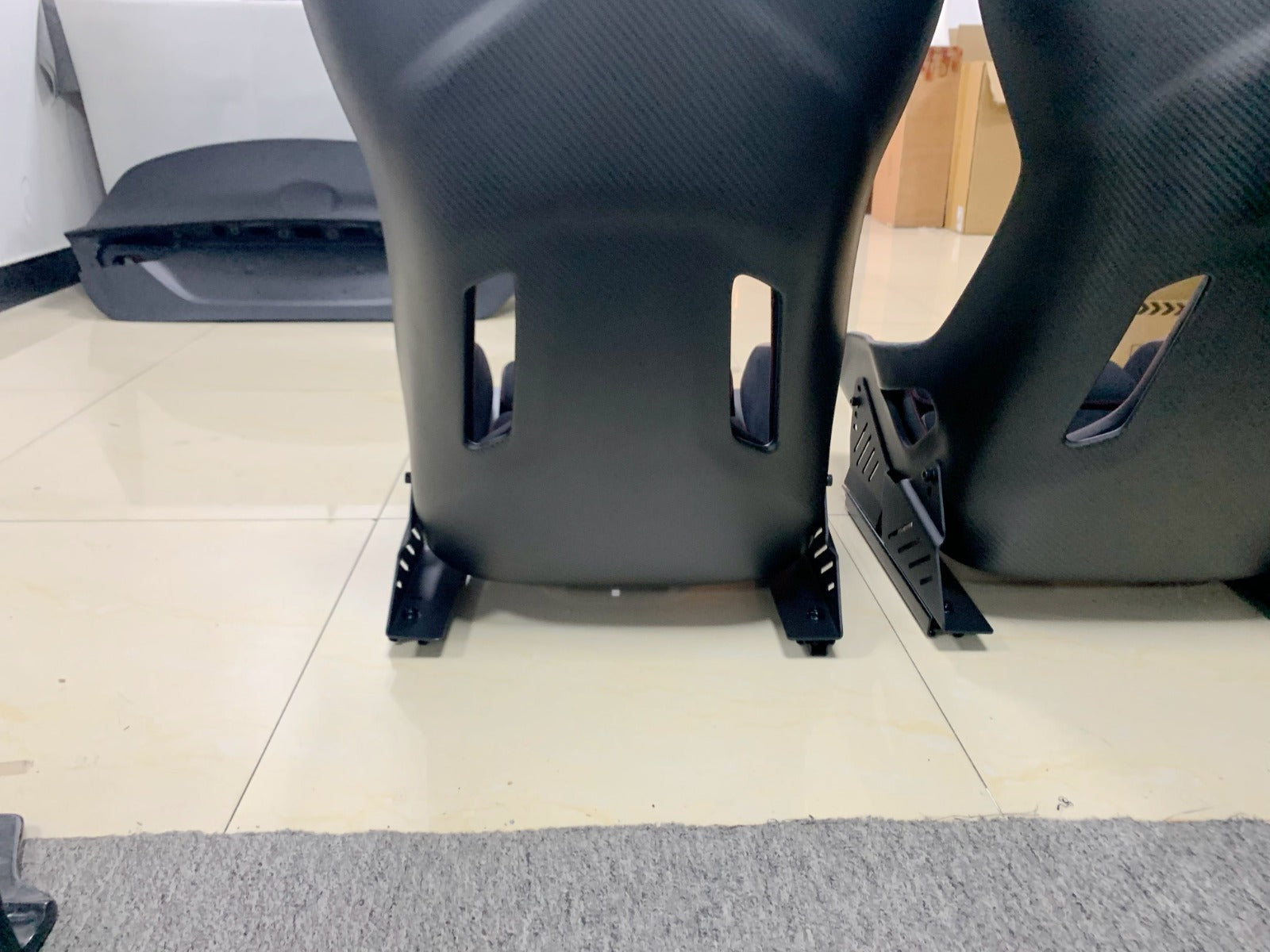 Carbon fiber racing seats