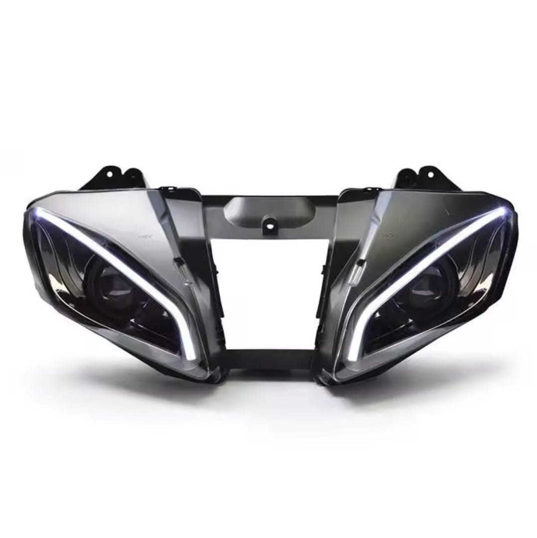 Yamaha YZF R6 2006-2007 LED Front Headlight Assembly Custom Modified HeadlampDRL Demon Eyes Projector