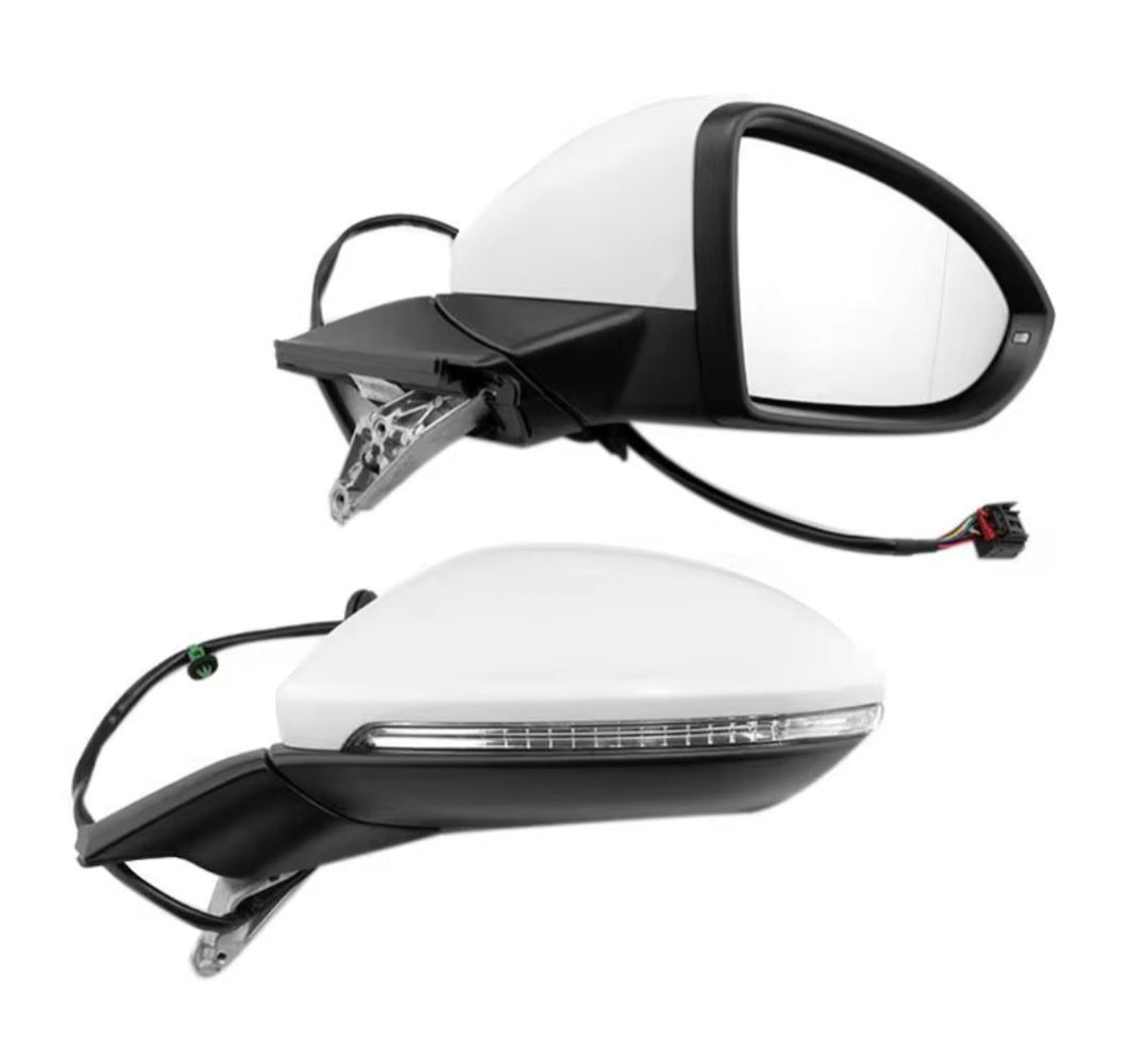 VW Golf MK7 Mirror With AUTO folding electric and Puddle lights Retrofitters