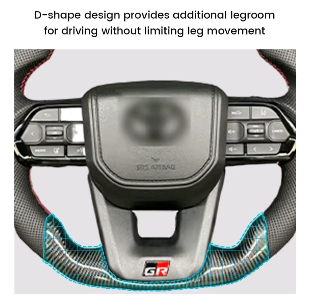 Carbon fiber steering Toyota Hilux and Cruizer complete wheel