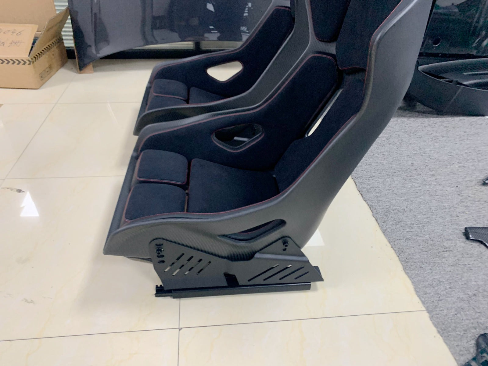 Carbon fiber racing seats