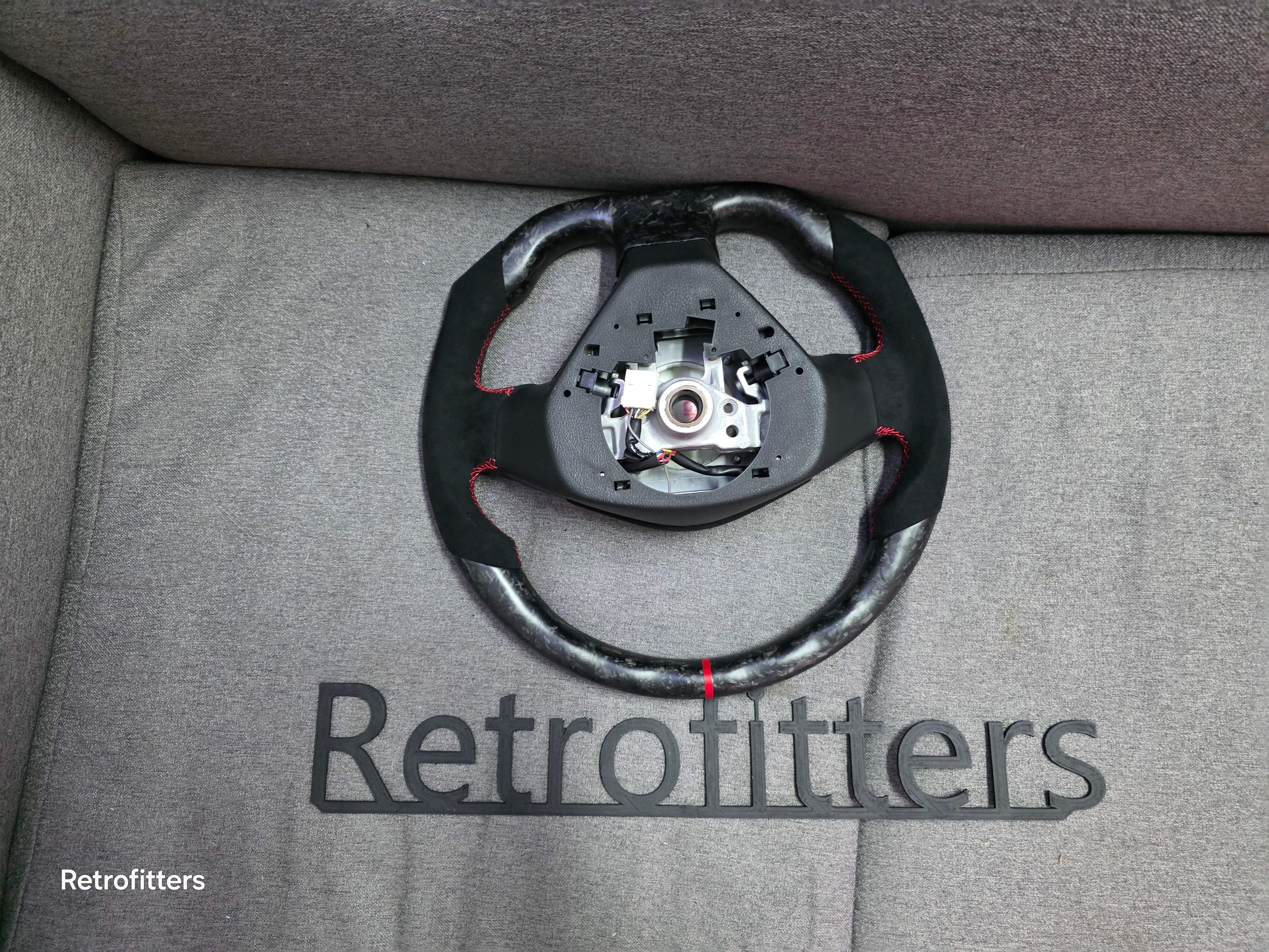 Carbon Fiber Steering Wheel Subaru (Airbag cover excl ) Made on order 6 to 8 weeks