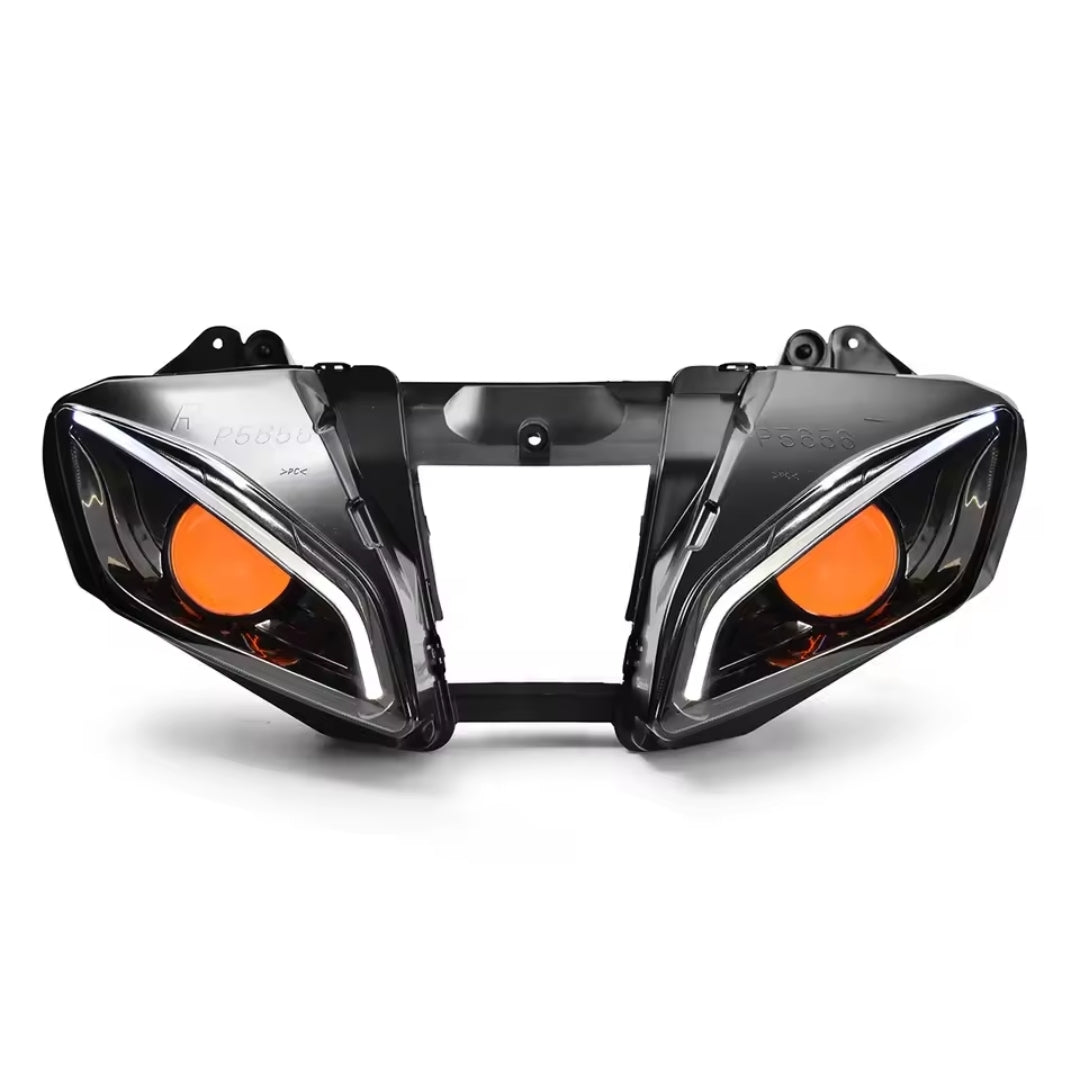 Yamaha YZF R6 2006-2007 LED Front Headlight Assembly Custom Modified HeadlampDRL Demon Eyes Projector