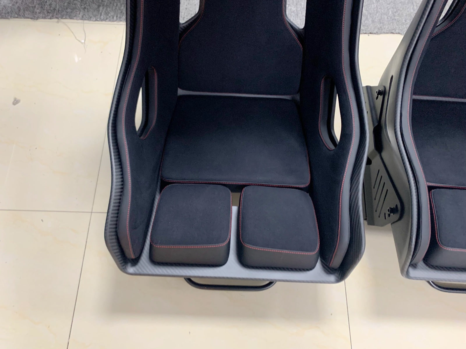 Carbon fiber racing seats