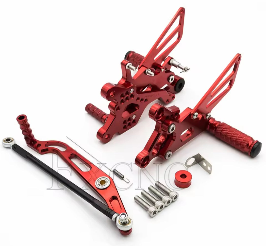 YAMAHA R6 R6S 2006-2023 CNC Adjustable Rear Set Rearsets Footrest Foot Rest Footpeg 2006 2007 2008 2009 2010 2011 2012