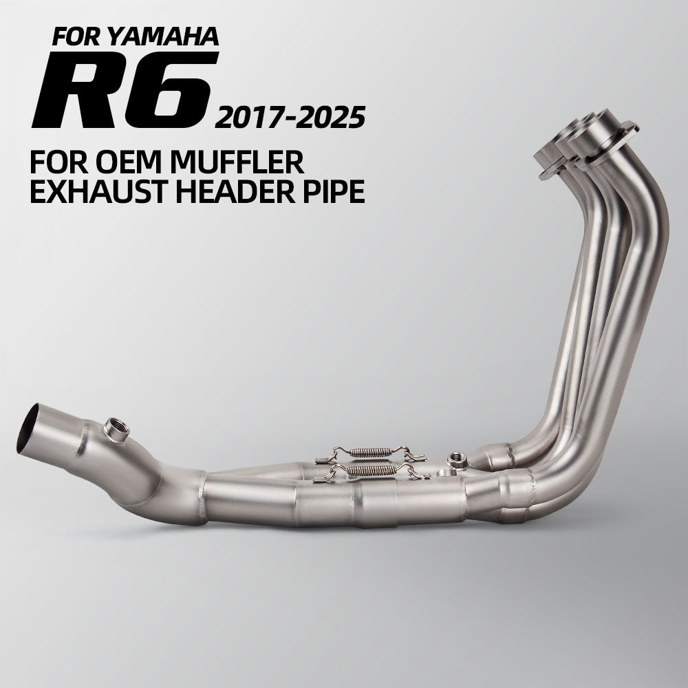YAMAHA R6 Full Motorcycle Exhaust System Front Pipe 2006-2020 Exhaust