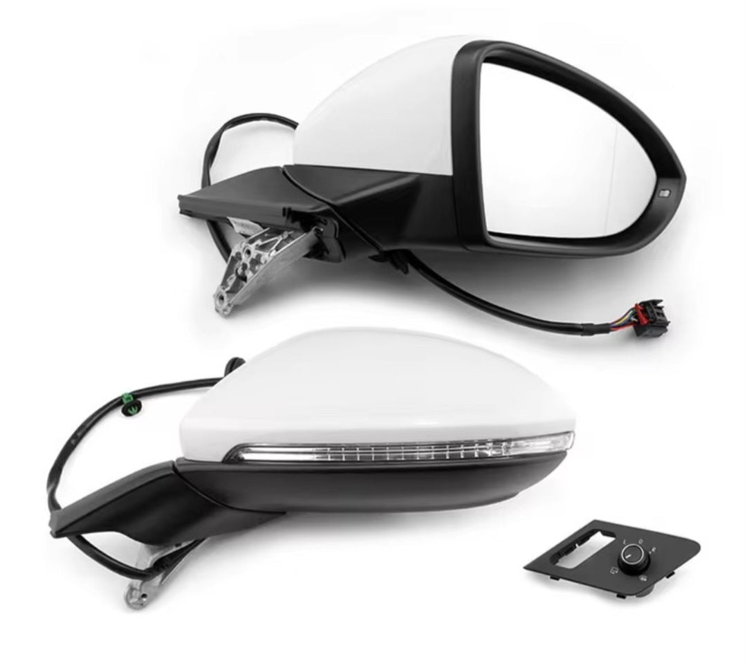 VW Golf MK7 Mirror With AUTO folding electric and Puddle lights Retrofitters