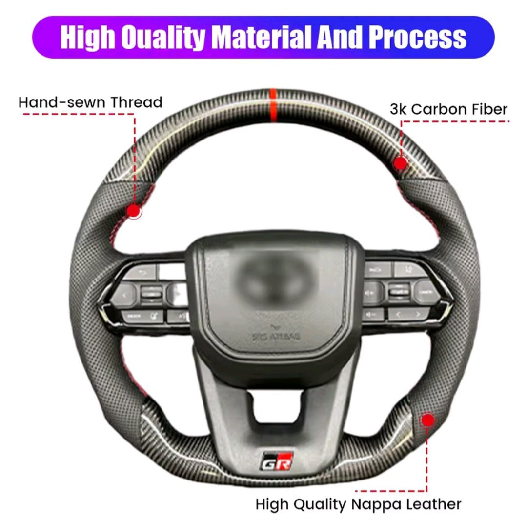 Carbon fiber steering Toyota Hilux and Cruizer complete wheel