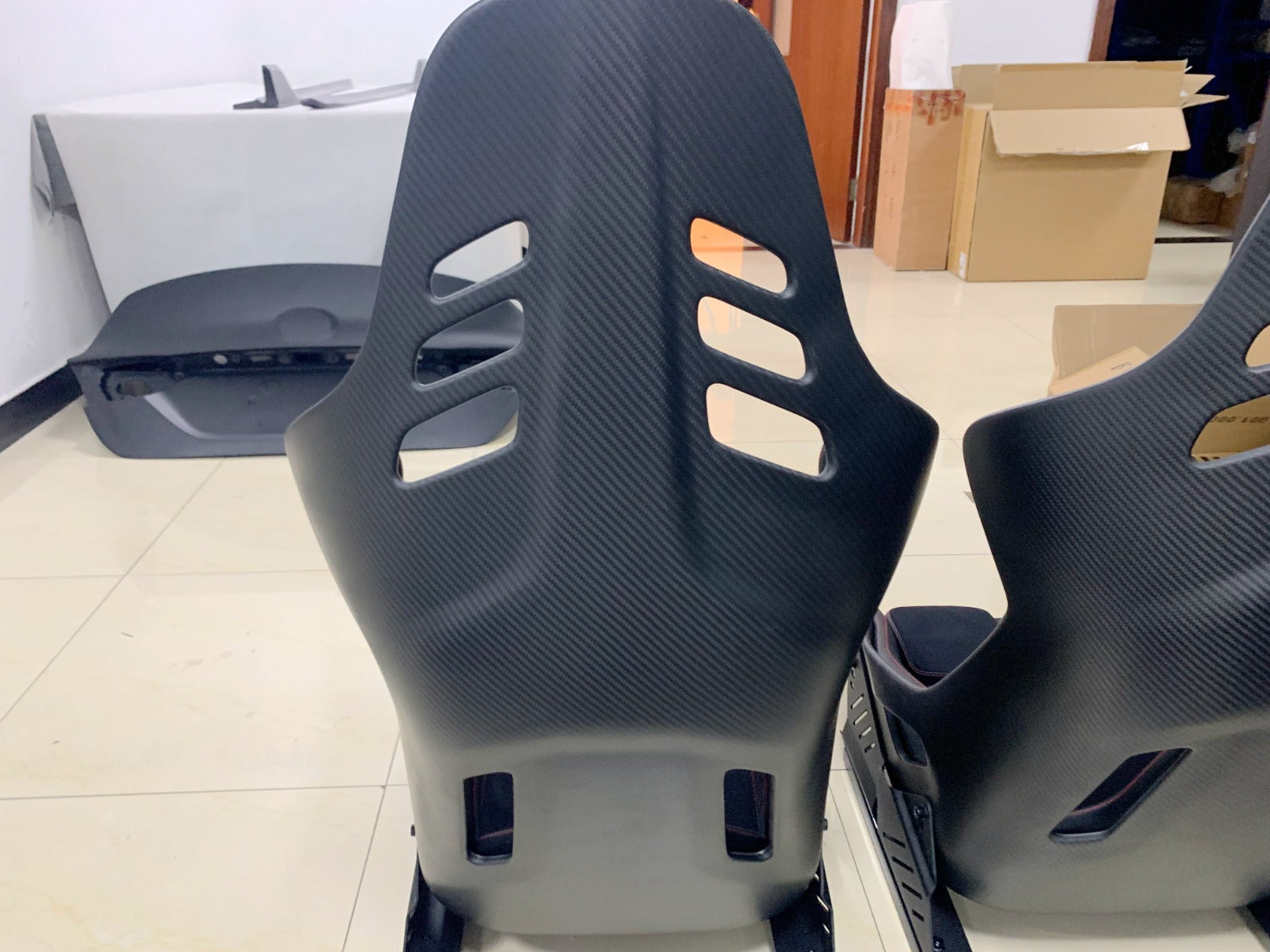 Carbon fiber racing seats
