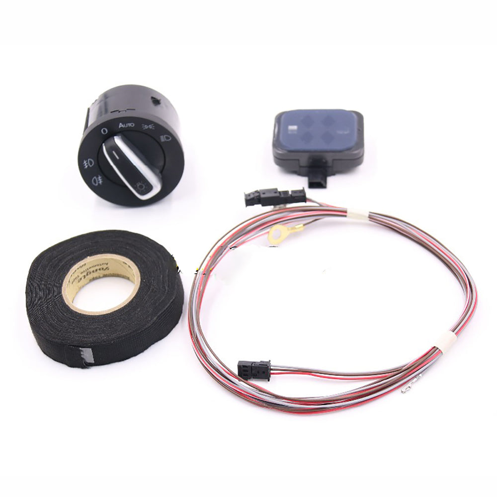 VW Golf  5 6 caddy jetta  Auto headlight switch+Rain Light Wiper Sensor cable wiring harness box case (Copy)