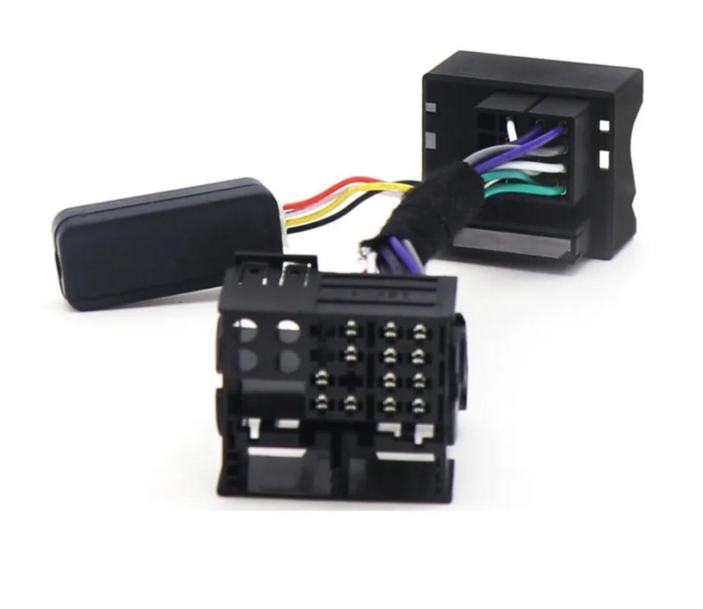 RCD330 RCD360 radio multifunksionele stuurwielknoppie-beheersimulatoradapter vir VW Golf 5 6 Jetta MK5 Touran Caddy Passat B6