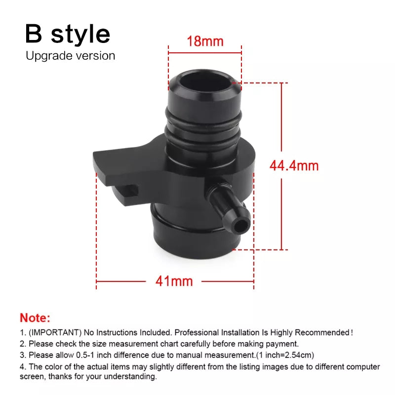Volkswagen Turbo Boost Tap Vir VW GTI GOLF MK5/6 AUDI A3 4 TT Leon