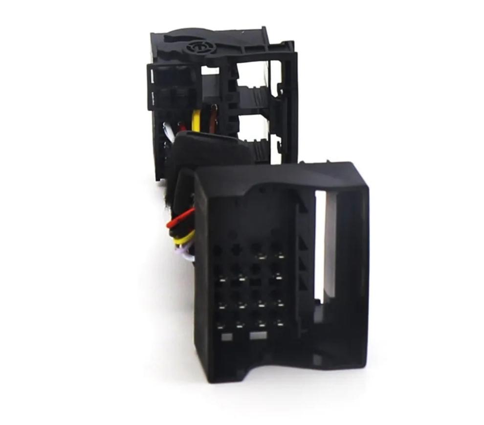 RCD330 RCD360 radio multifunksionele stuurwielknoppie-beheersimulatoradapter vir VW Golf 5 6 Jetta MK5 Touran Caddy Passat B6
