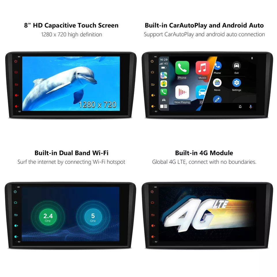 Audi 8p A3 / S3 / RS3 Android-radio 