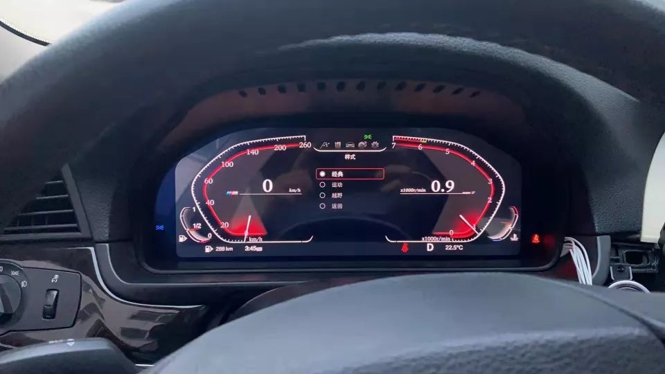 Digital Virtaul Cluster vir Bmw 5/6/7-reeks F10 / F01 / Fx3 / X4 / X5