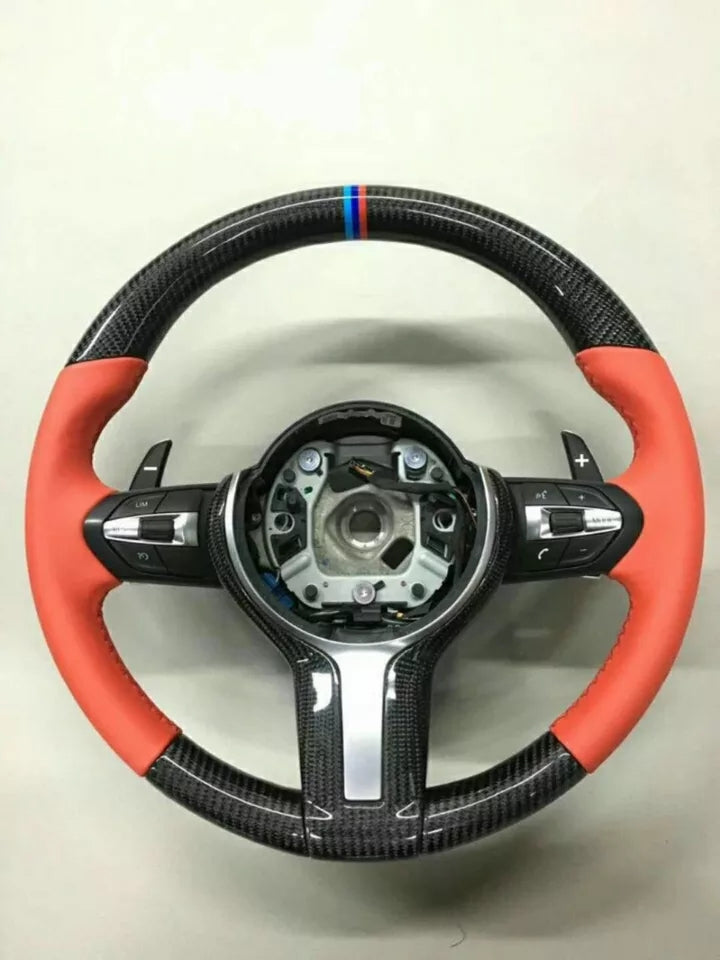Carbon Fiber Steering Wheel Bmw F30  (Airbag cover excl )