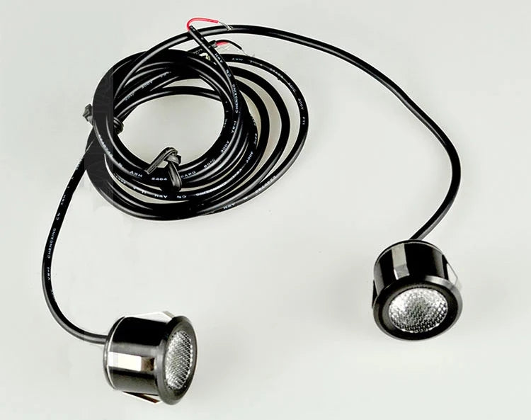 12v Led-agteraansig Spieëllig Motordeur pedaal plas lig Auto Eagle Eyes LED DRL dag daglig gebruik as Under Mirror lig