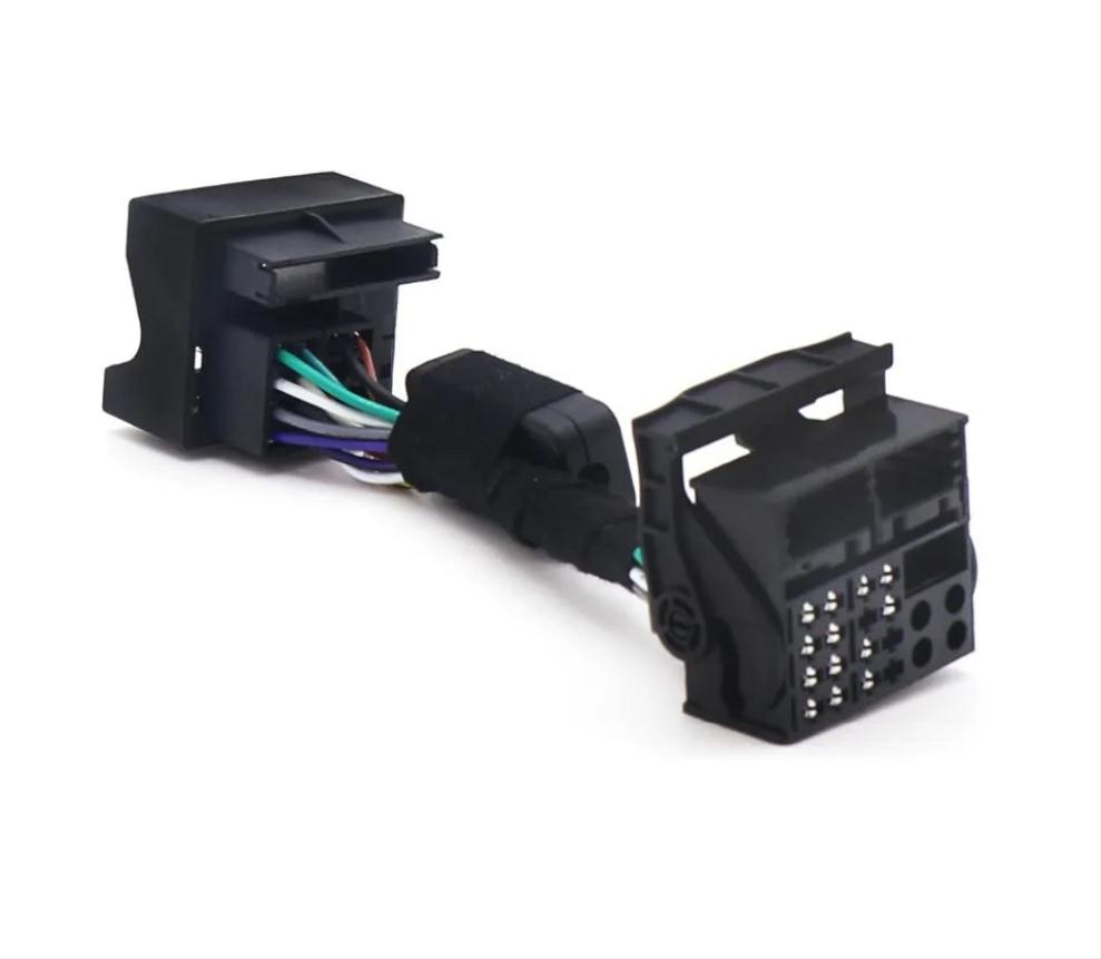 RCD330 RCD360 radio multifunksionele stuurwielknoppie-beheersimulatoradapter vir VW Golf 5 6 Jetta MK5 Touran Caddy Passat B6