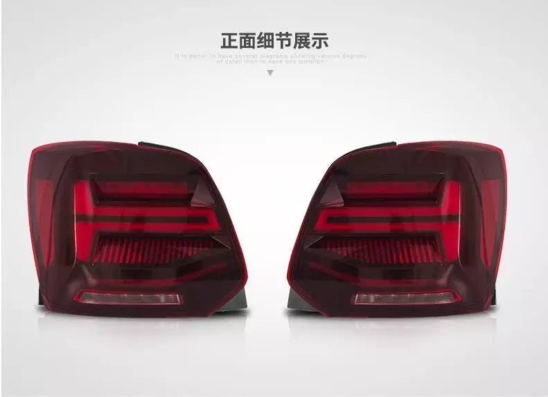 Volkswagen VW Polo 2011-2017 agterlig LED Stert