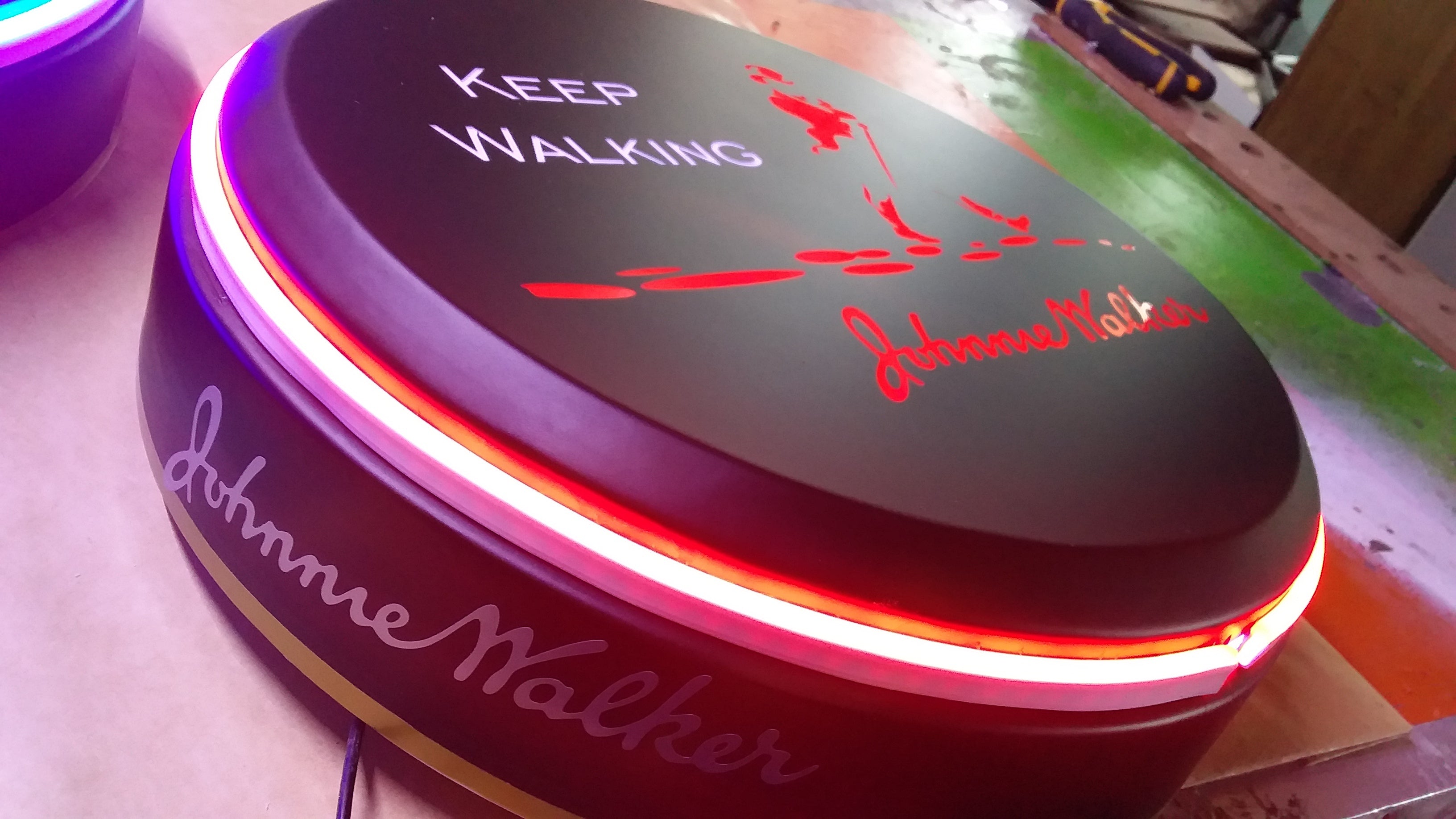 Pasgemaakte Led Light Box-muurmontering