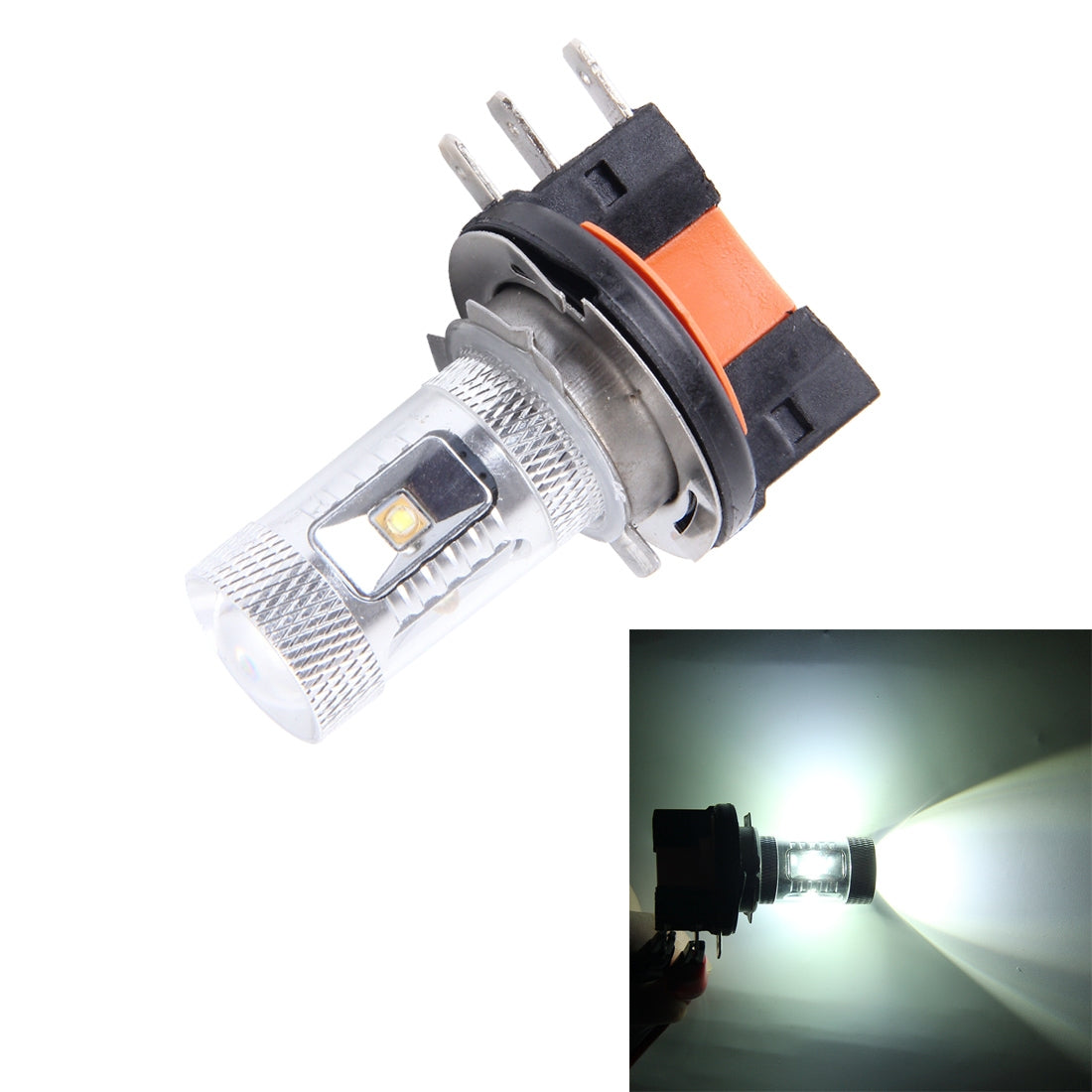 X3 LED-verligtingsgloeilampe 50W 6000k H4,H7,H11,H15,H1,9005