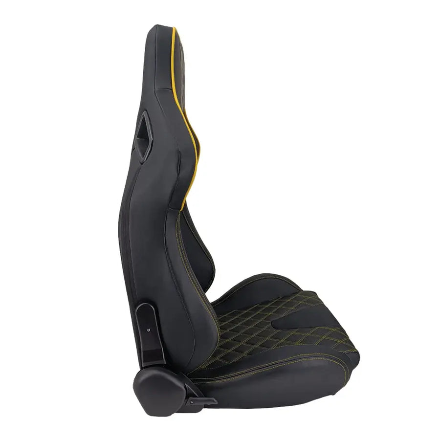 Reclinable racing Seats and rails