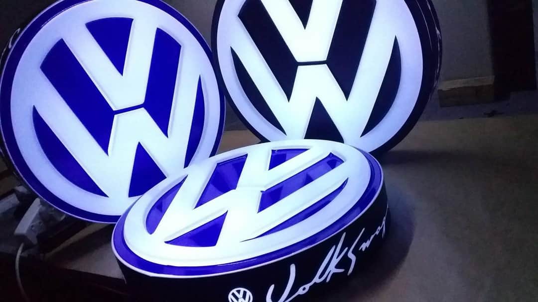 Pasgemaakte Led Light Box-muurmontering