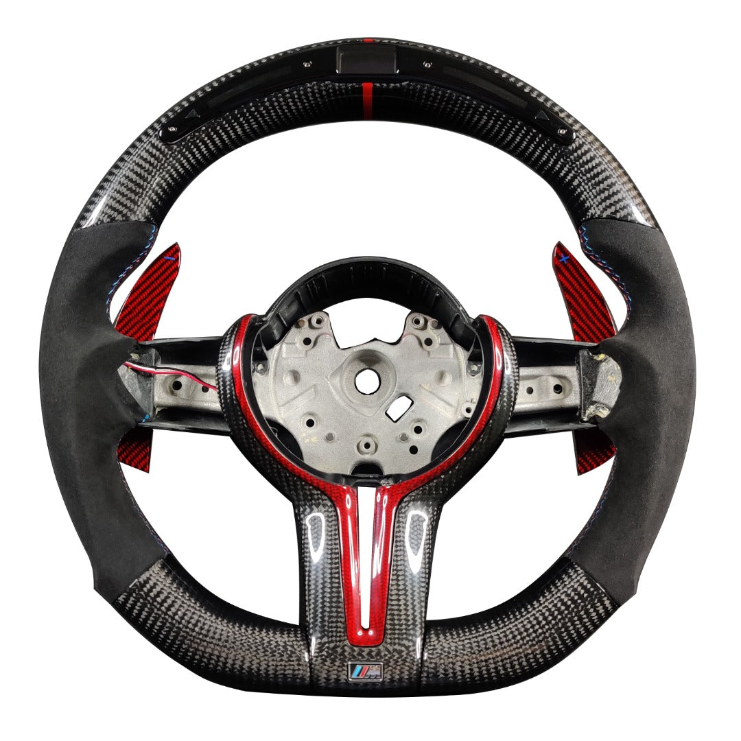 Carbon Fiber Steering Wheel Bmw F30  (Airbag cover excl )