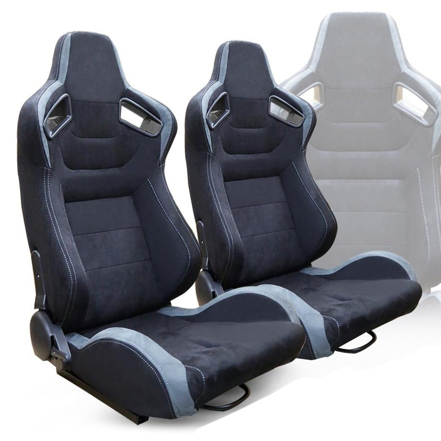 Reclinable racing Seats and rails