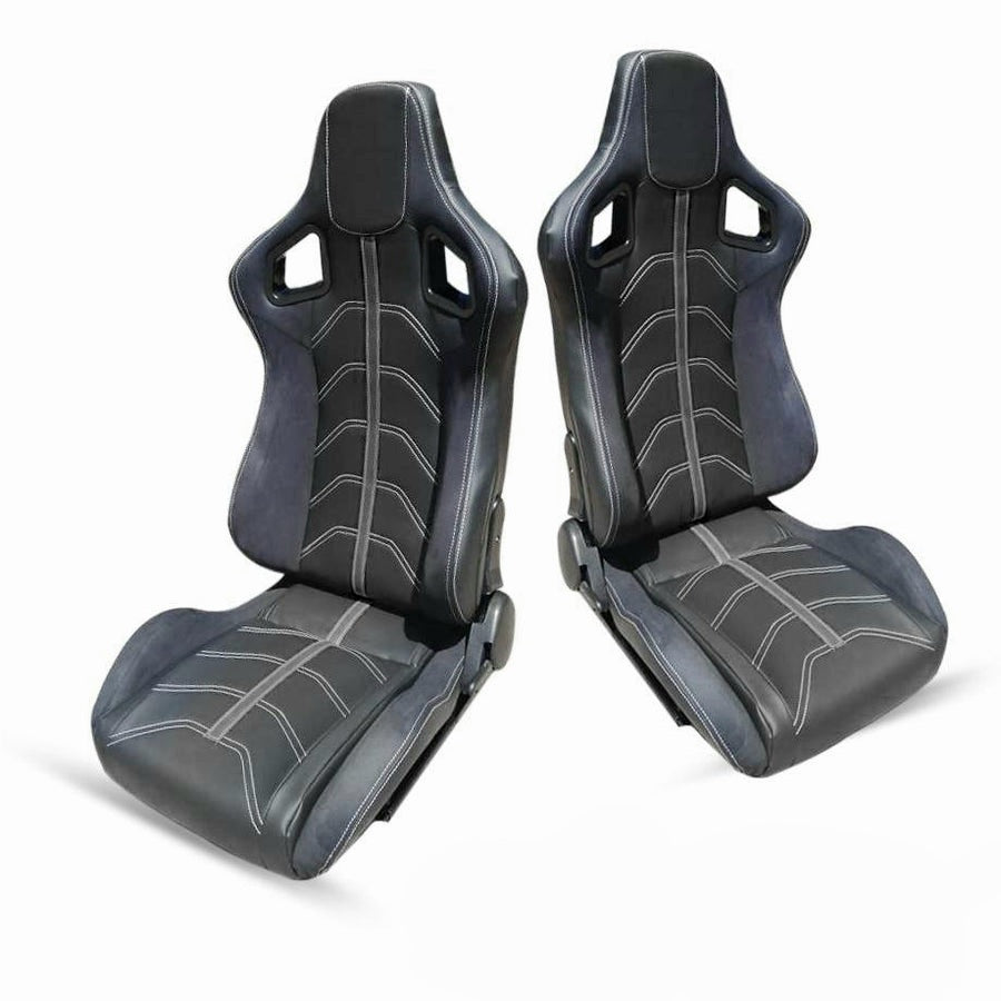 Reclinable racing Seats and rails