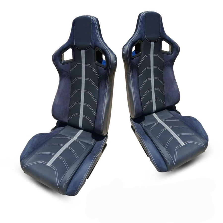 Reclinable racing Seats and rails