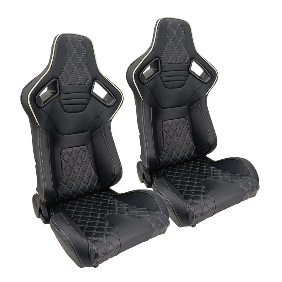 Reclinable racing Seats and rails