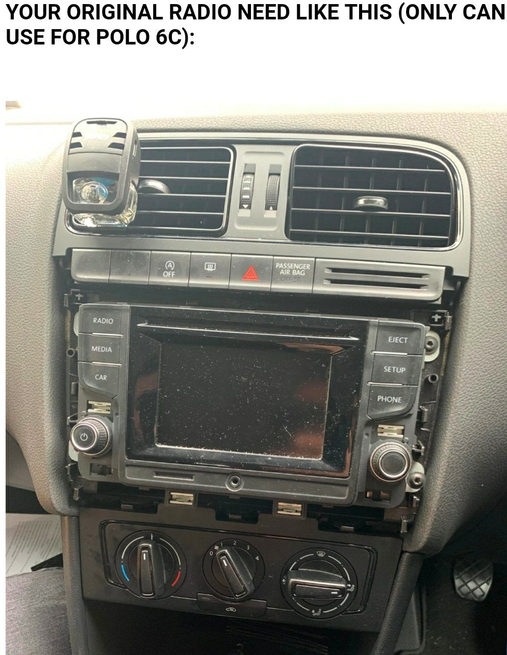 Volkswagen Polo tsi Carplay MIB Radio (vir klein skerm)