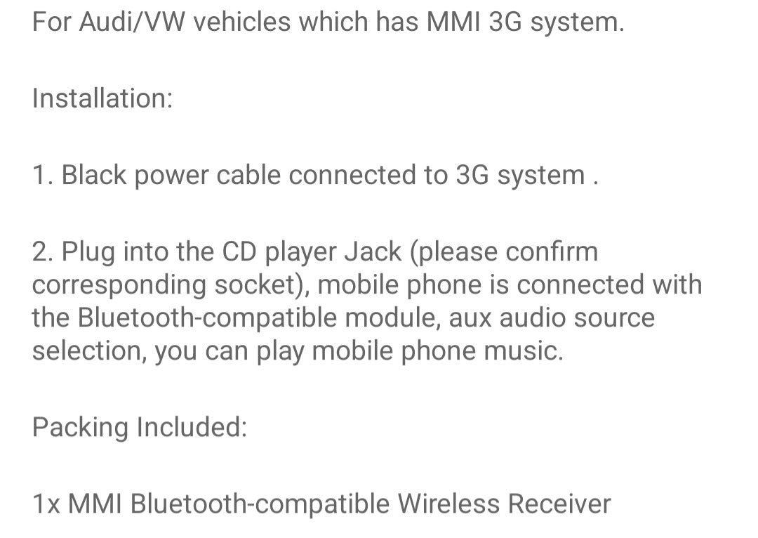 Volkswagen of Audi MMI kabel na usb